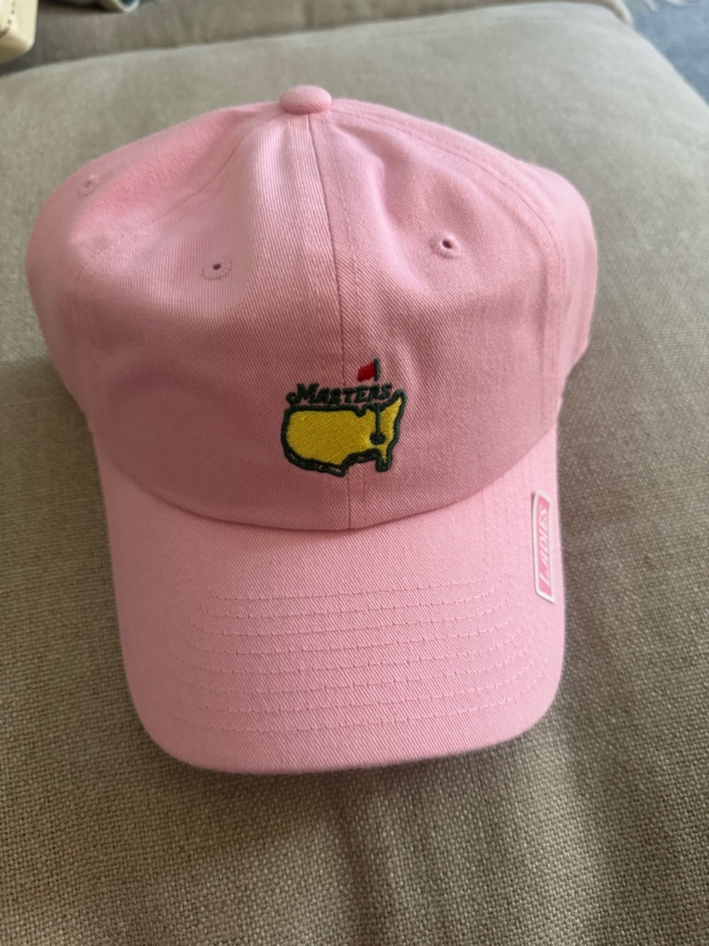 NWT Masters Pink Hat with Logo